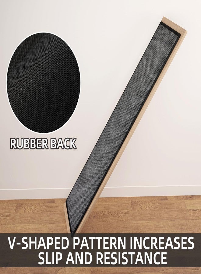 SUMLANS Kitchen Mat Set of 2 PCS, Cushioned Non Slip Rugs for Kitchen Floor, Absorbent Runner Comfort Standing Mats Washable for Kitchen, Office, Home, (Black, 17.3"x47"+17.3"x71") - Image 5